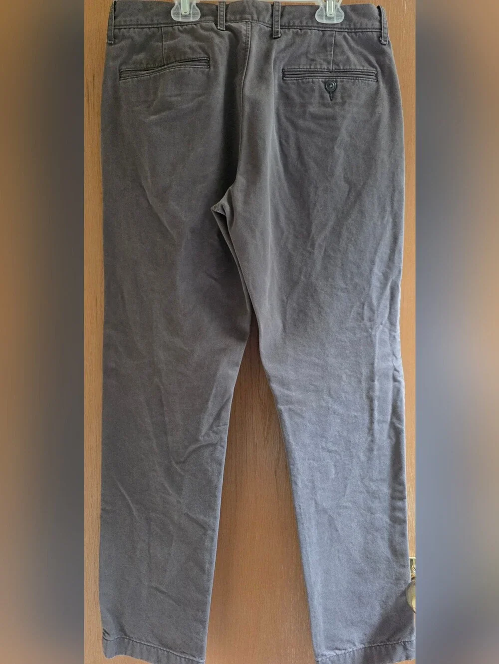 J. Crew Men's Charcoal Gray Straight Fit Chinos